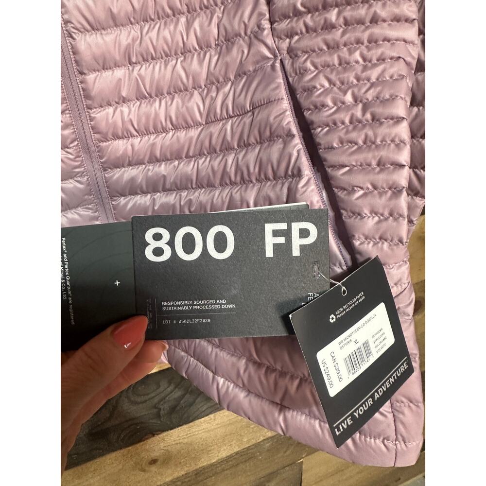 EDDIE BAUER Women’s Purple Pertex Quantum Quilted Down Puffer Jacket Size XL NWT - Picture 4 of 11